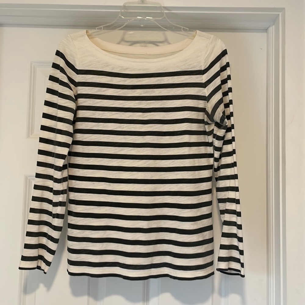 Black and White Striped Shirt